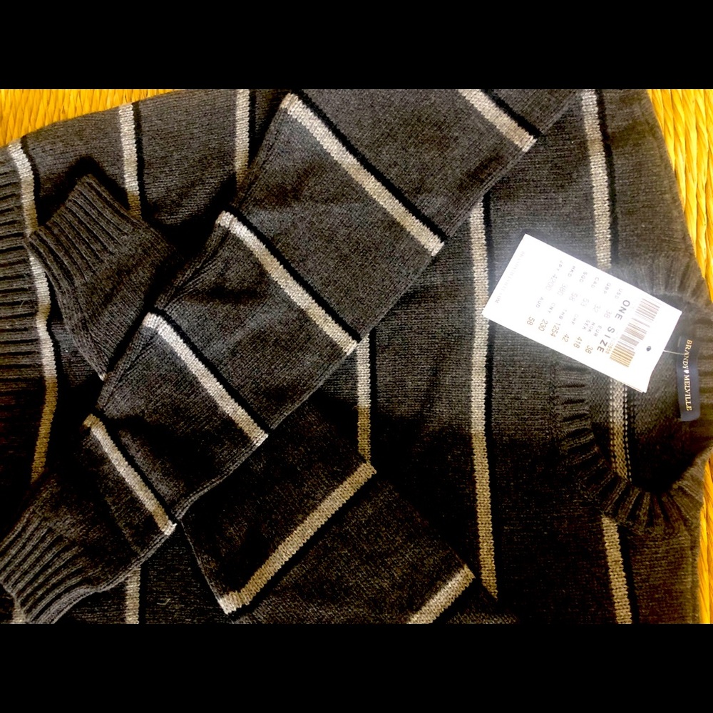 Gray striped sweater
